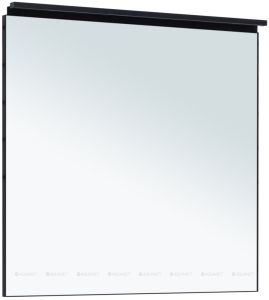 Комплект зеркало Aquanet Сильвер 80 + светильник Алюминиум 80 цвет черный 